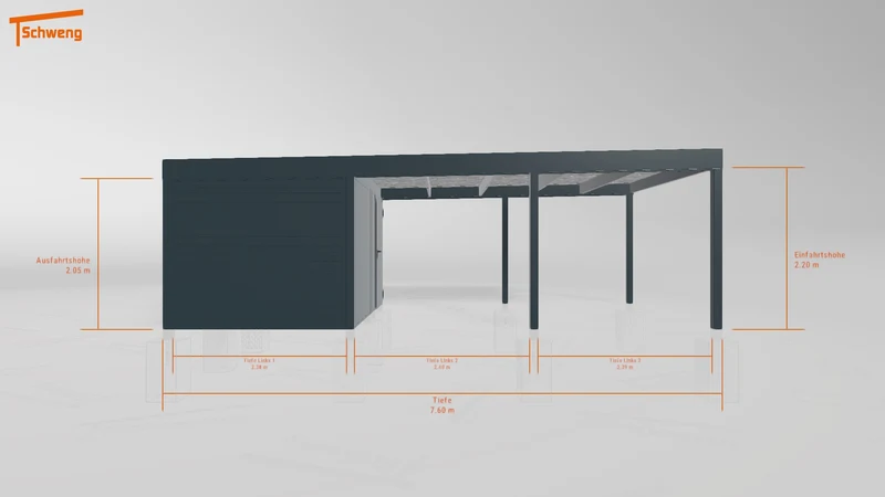 #DE Schweng Flachdachcarport C600 (ID 77bw2j) #MTG