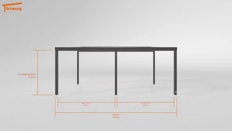 #DE Schweng Pultdachcarport S400 (ID 77bw82) #MTG