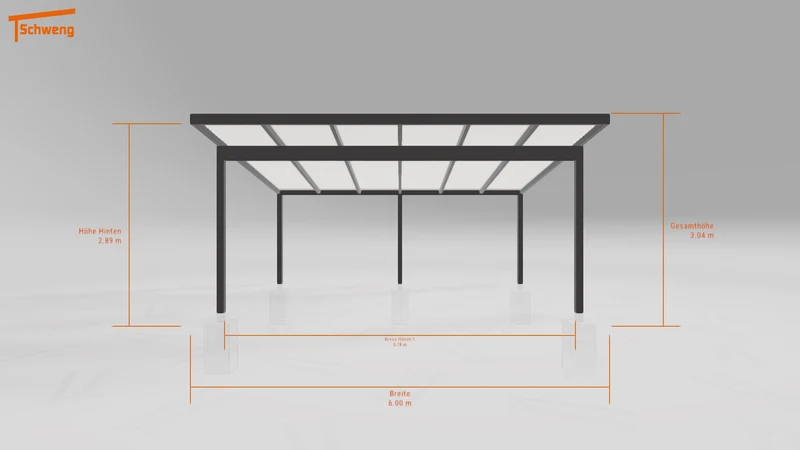 #DE Schweng Pultdachcarport S400 (ID 77bw82) #MTG