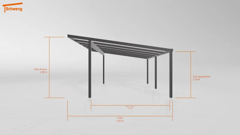 #DE Schweng Pultdachcarport S400 (ID 77bw82) #MTG