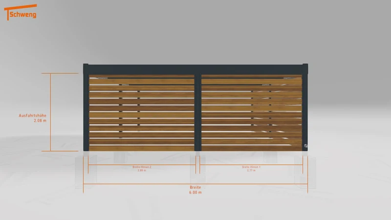 #DE Schweng Flachdachcarport C600 (ID 42wxnd) #MTG