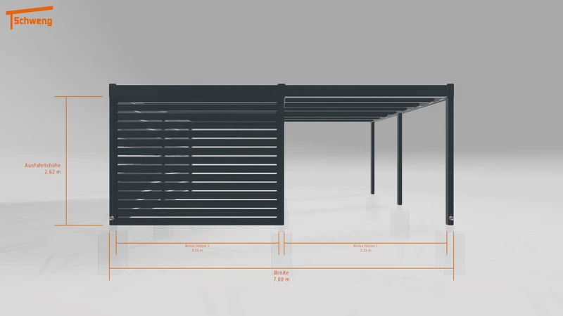 #DE Schweng Flachdachcarport C600+ (ID bkp7r7) #MTG