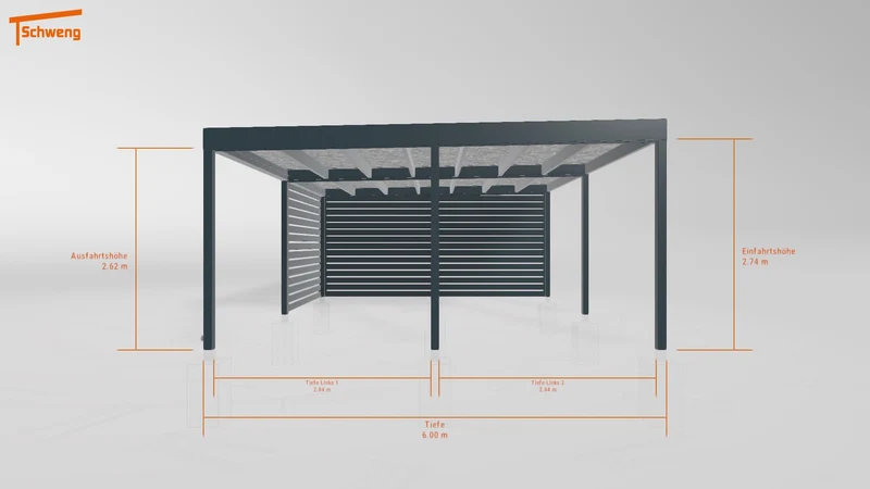 #DE Schweng Flachdachcarport C600+ (ID bkp7r7) #MTG