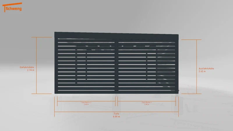 #DE Schweng Flachdachcarport C600+ (ID bkp7r7) #MTG