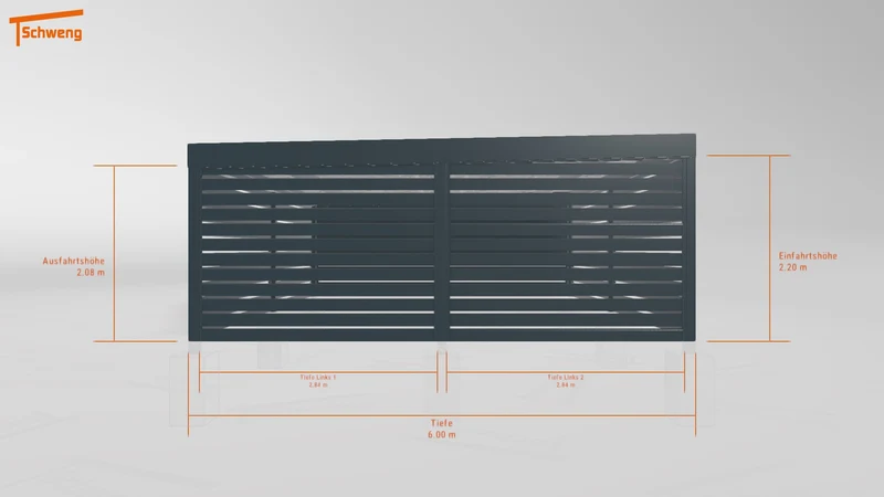 #DE Schweng Flachdachcarport C600+ (ID 5mzdr3) #MTG