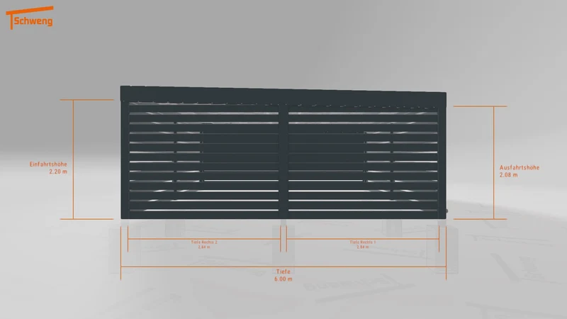 #DE Schweng Flachdachcarport C600+ (ID 5mzdr3) #MTG
