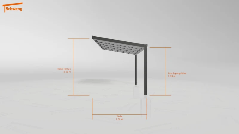 #DE Schweng Terrassenüberdachung S400 (ID rjnkdd)