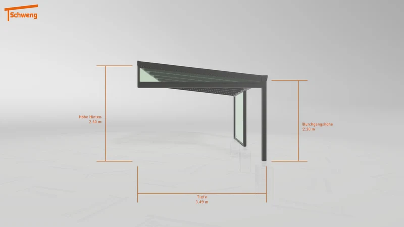 #DE Schweng Terrassenüberdachung S400 (ID g75z9n)