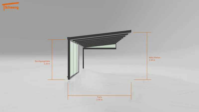 #DE Schweng Terrassenüberdachung S400 (ID g75z9n)