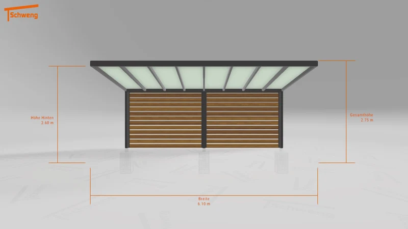 #DE Schweng Pultdachcarport S350 (ID ygjzy8) #MTG