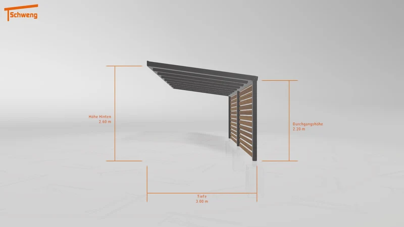 #DE Schweng Pultdachcarport S350 (ID ygjzy8) #MTG
