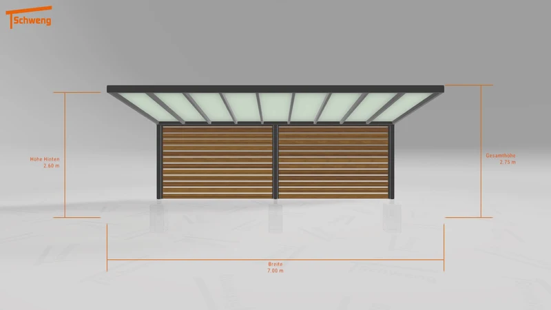 #DE Schweng Pultdachcarport S350 (ID bkpdqr) #MTG