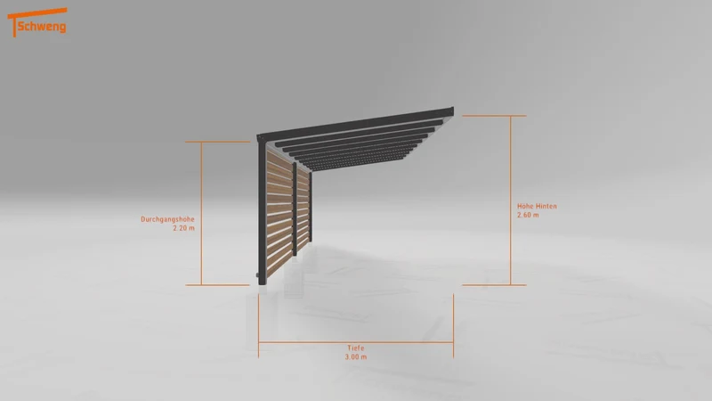 #DE Schweng Pultdachcarport S350 (ID bkpdqr) #MTG