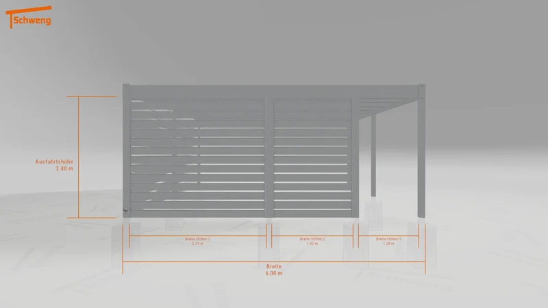 #DE Schweng Flachdachcarport C600 (ID g75v3d) #MTG