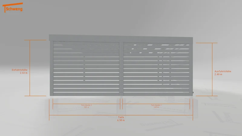 #DE Schweng Flachdachcarport C600 (ID g75v3d) #MTG
