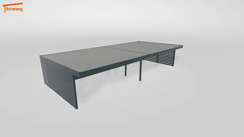 #DE Schweng Flachdachcarport C600+ (ID jj8mgw) #MTG