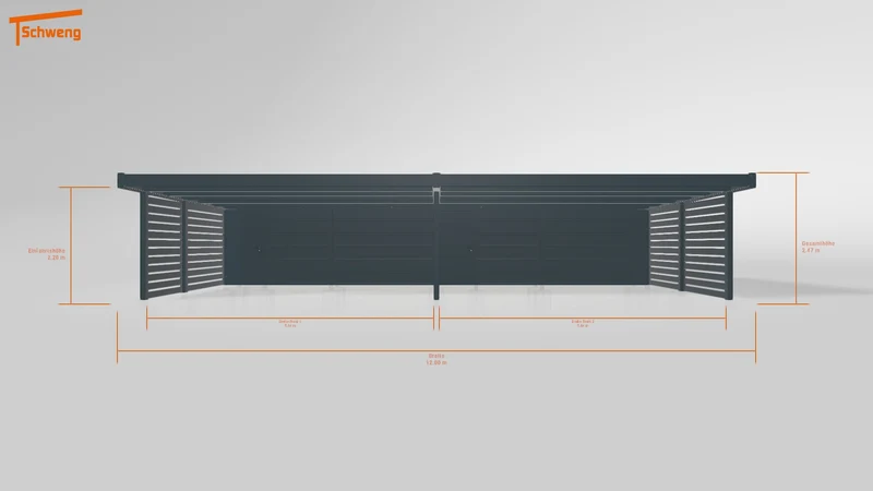 #DE Schweng Flachdachcarport C600+ (ID jj8mgw) #MTG