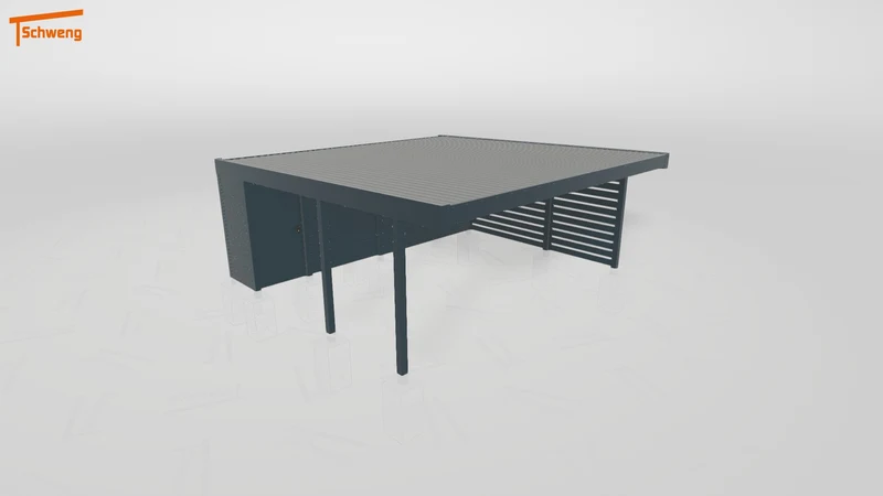 #DE Schweng Flachdachcarport C600+ (ID 85pzjm) #MTG