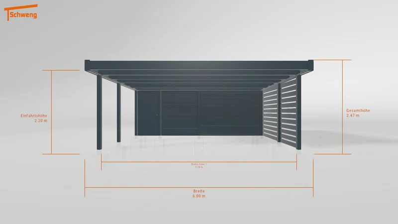 #DE Schweng Flachdachcarport C600+ (ID 85pzjm) #MTG