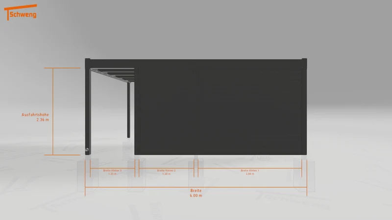 #DE Schweng Flachdachcarport C600+ (ID mj2wr8) #MTG