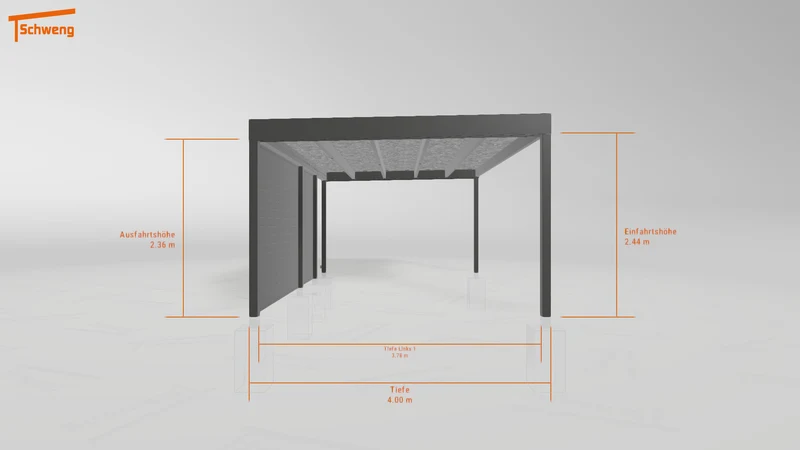 #DE Schweng Flachdachcarport C600+ (ID mj2wr8) #MTG