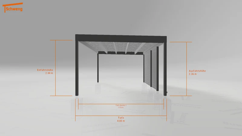 #DE Schweng Flachdachcarport C600+ (ID mj2wr8) #MTG