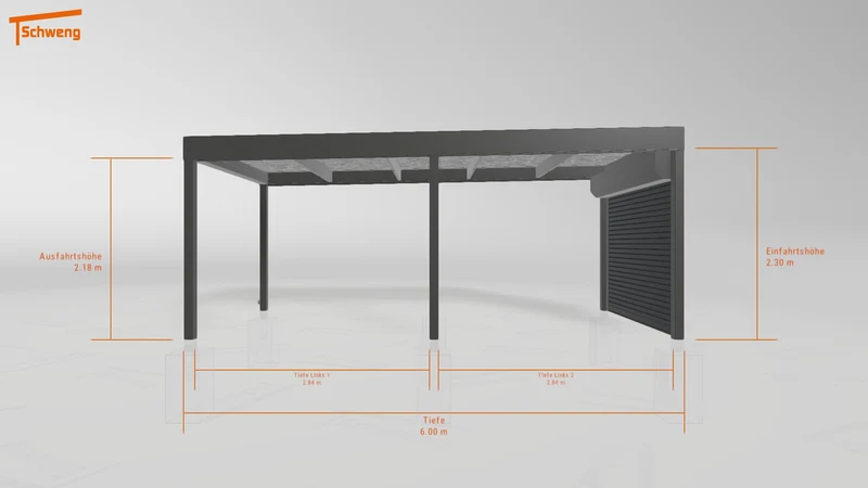#DE Schweng Flachdachcarport C600 (ID mj2w78) #MTG