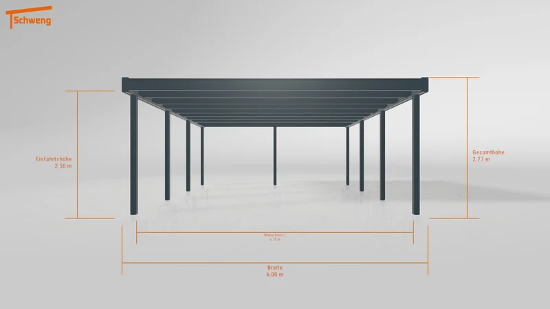 #DE Schweng Flachdachcarport C600+ (ID ygjmbb)