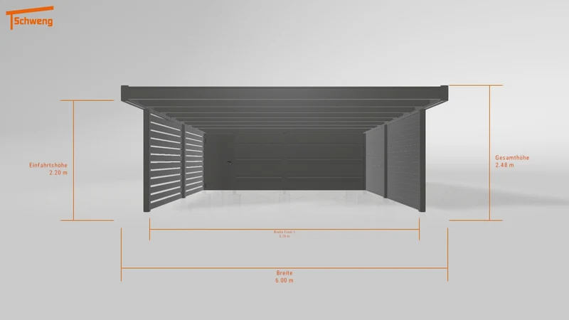 #DE Schweng Flachdachcarport C600+ (ID pbp5w7) #MTG
