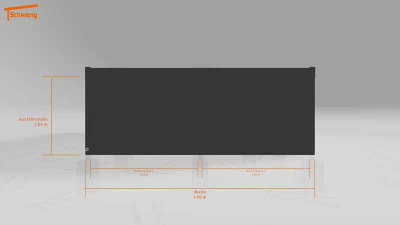 #DE Schweng Flachdachcarport C600+ (ID pbp5w7) #MTG