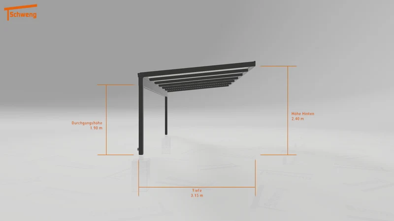 #CH Schweng Pultdachcarport S350 (ID 9wv493) #MTG