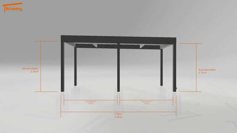 #DE Schweng Flachdachcarport C600 (ID g75v2q) #MTG