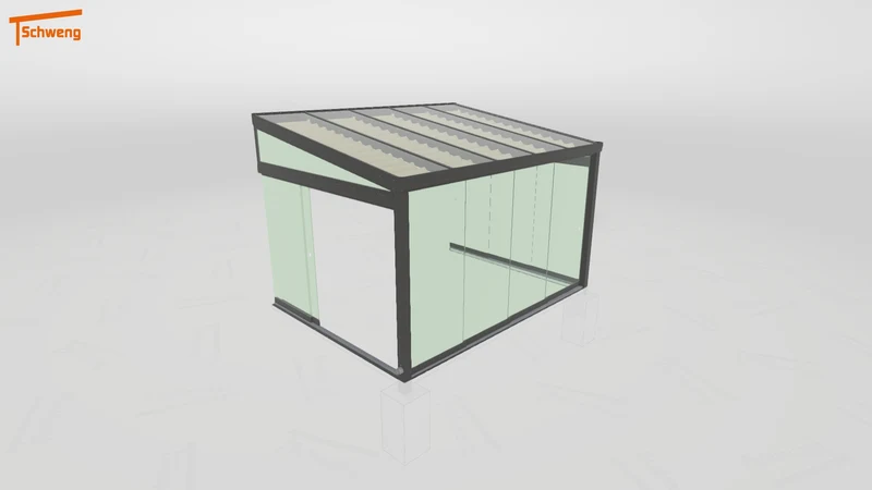 #DE Schweng Terrassenüberdachung S400 (ID rjn575)