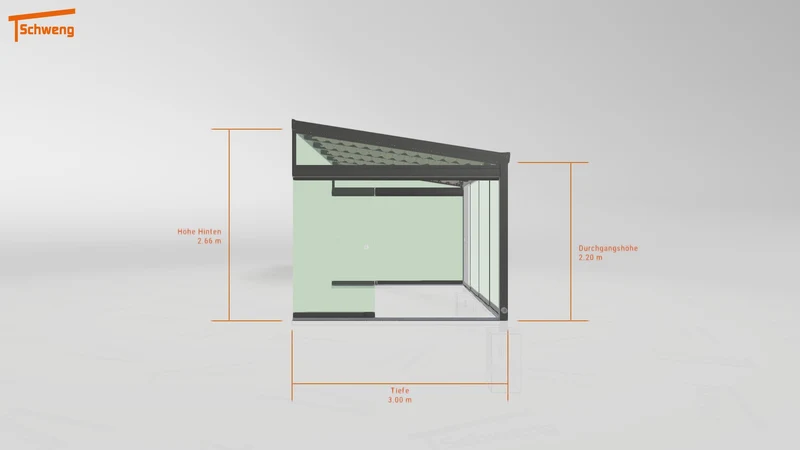 #DE Schweng Terrassenüberdachung S400 (ID rjn575)