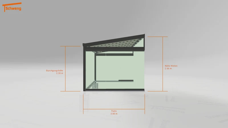 #DE Schweng Terrassenüberdachung S400 (ID rjn575)