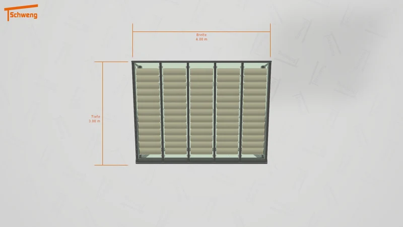 #DE Schweng Terrassenüberdachung S400 (ID rjn575)