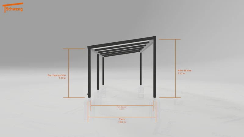 #DE Schweng Pultdachcarport S350 (ID w3x2bw) #MTG