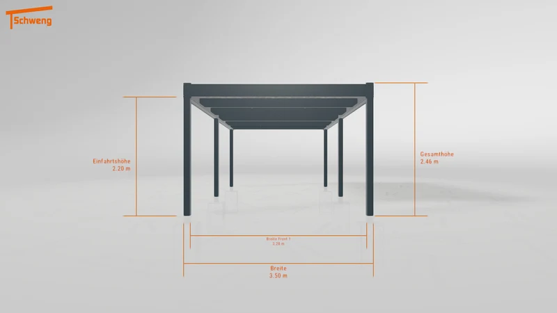 #DE Schweng Flachdachcarport C600 (ID zbw48z)