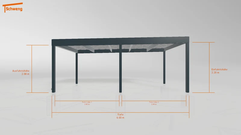 #DE Schweng Flachdachcarport C600 (ID zbw48z)