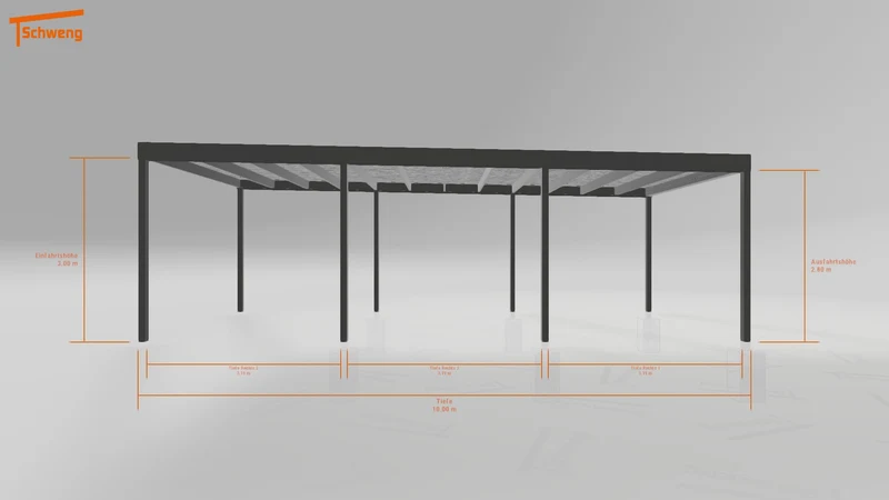 #DE Schweng Flachdachcarport C600 (ID x783v8) #MTG