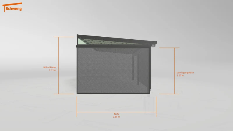 #DE Schweng Terrassenüberdachung S400 (ID ygj2qk)