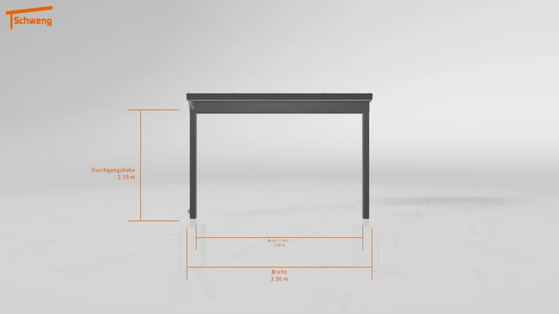 #DE Schweng Terrassenüberdachung S350 (ID k2jv4y)