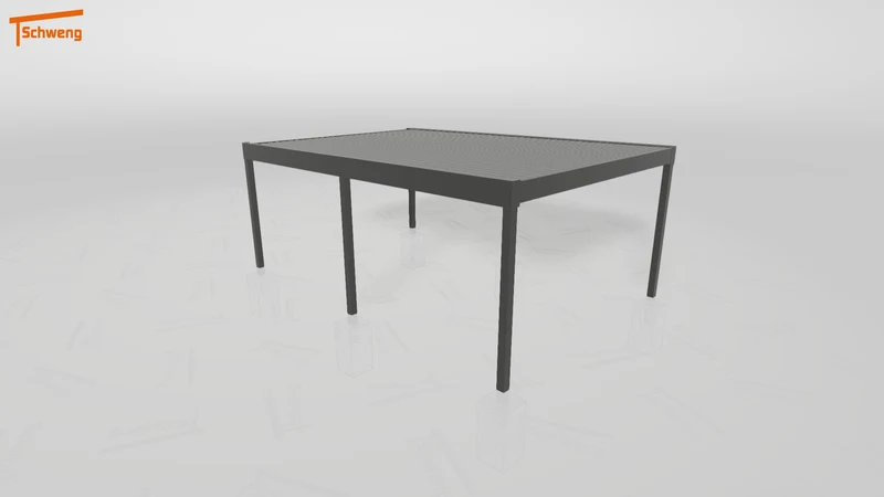 #DE Schweng Flachdachcarport C600 (ID x789bd)