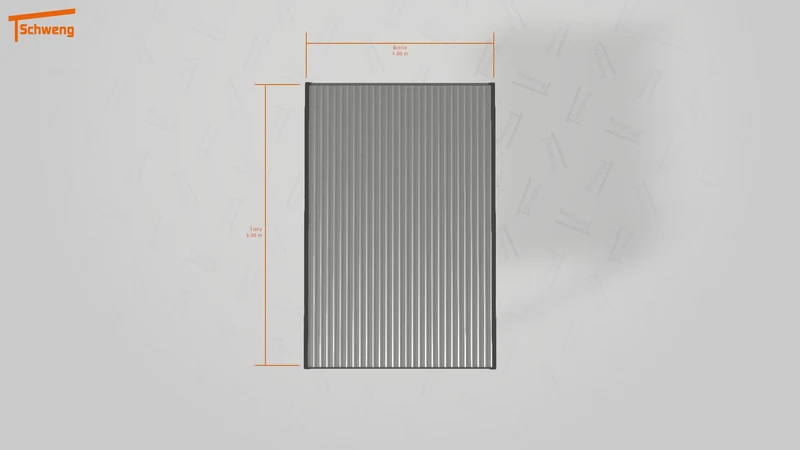 #DE Schweng Flachdachcarport C600 (ID x789bd)