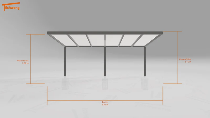 #DE Schweng Pultdachcarport S350 (ID zbw3nz)