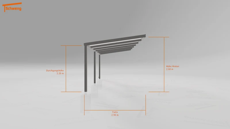#DE Schweng Pultdachcarport S350 (ID zbw3nz)