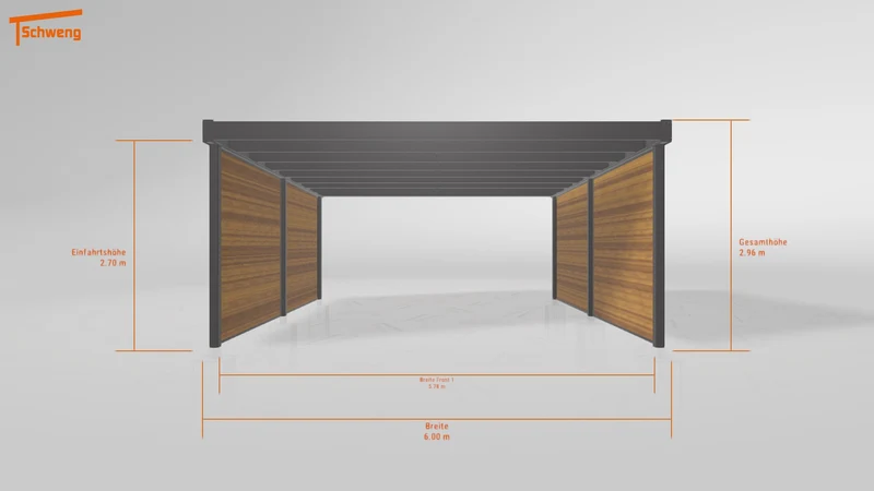 #DE Schweng Flachdachcarport C600 (ID qdv99v) #MTG