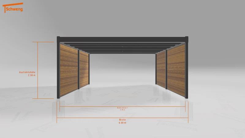 #DE Schweng Flachdachcarport C600 (ID qdv99v) #MTG