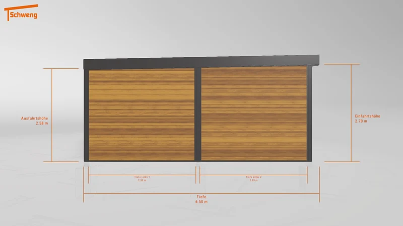 #DE Schweng Flachdachcarport C600 (ID qdv99v) #MTG