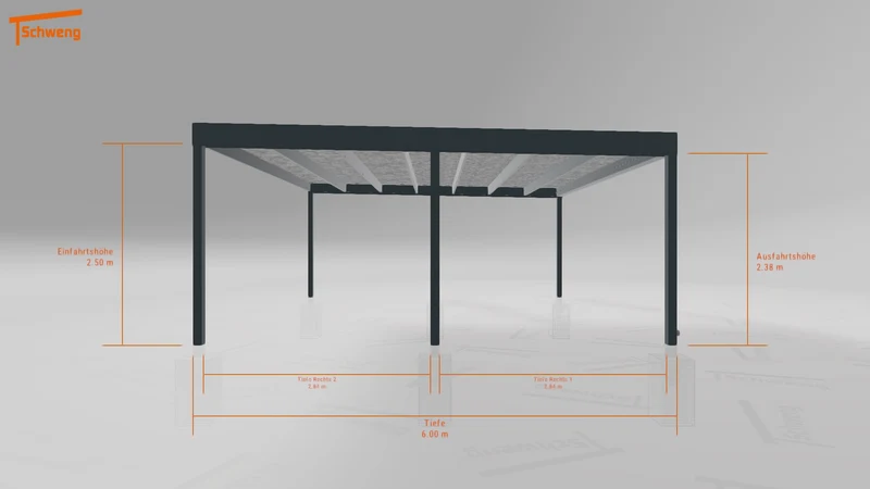 #DE Schweng Flachdachcarport C600 (ID 85pjj5) #MTG